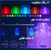 آباژور کریستالی گل رز رو میزی